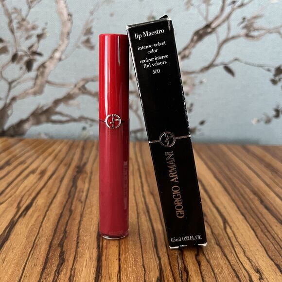 Giorgio Armani Lip Maestro Intense Velvet Color 509 Ruby Rude 0.22oz - Picture 1 of 4